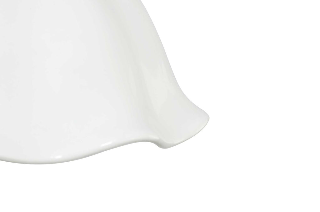 Suspension en céramique émaillée et cordon textile Nanny