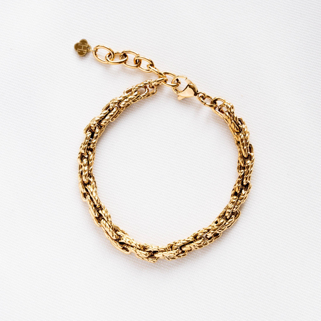 Bracelet Alba | Chaîne dorée épaisse