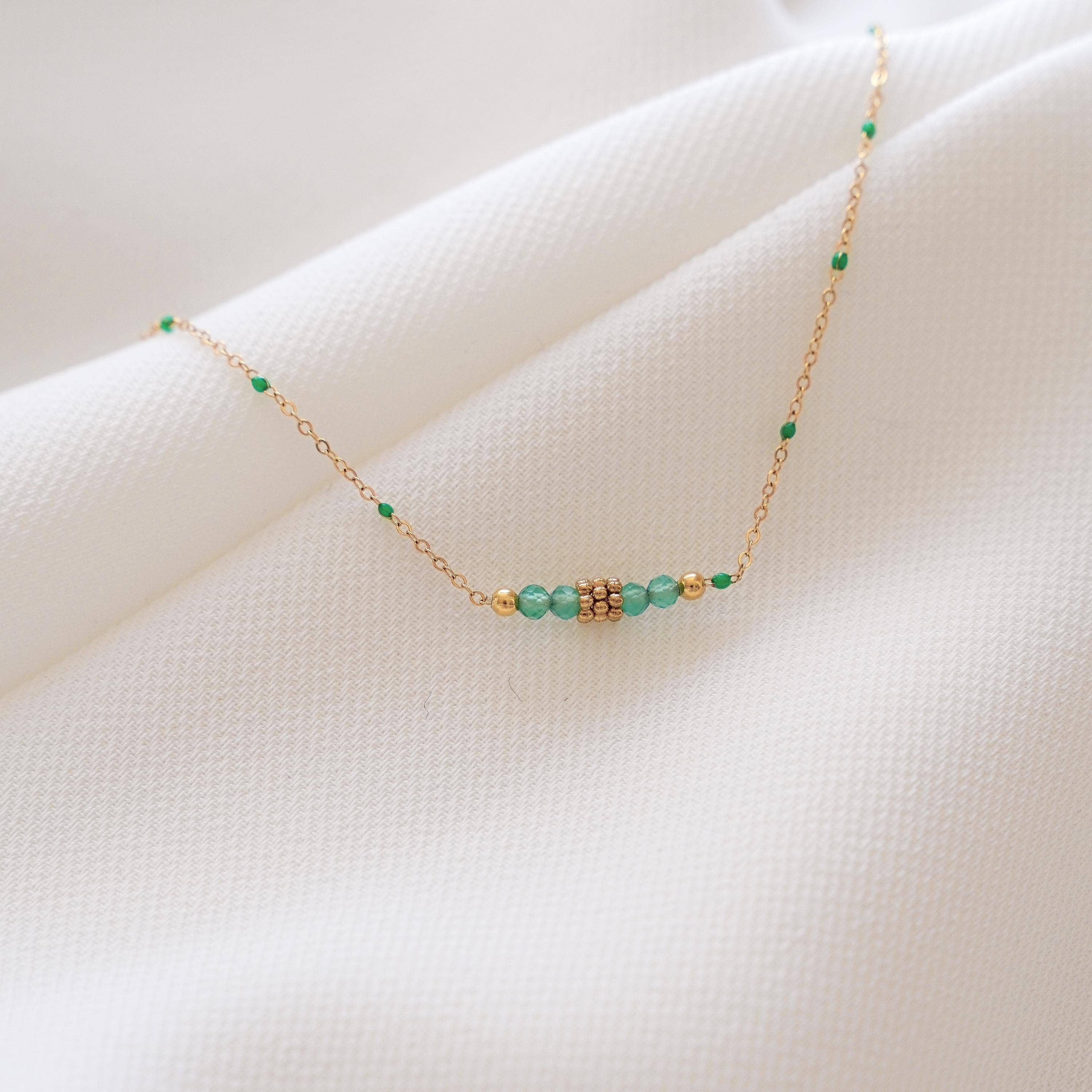 Bracelet Jade | Perles vertes