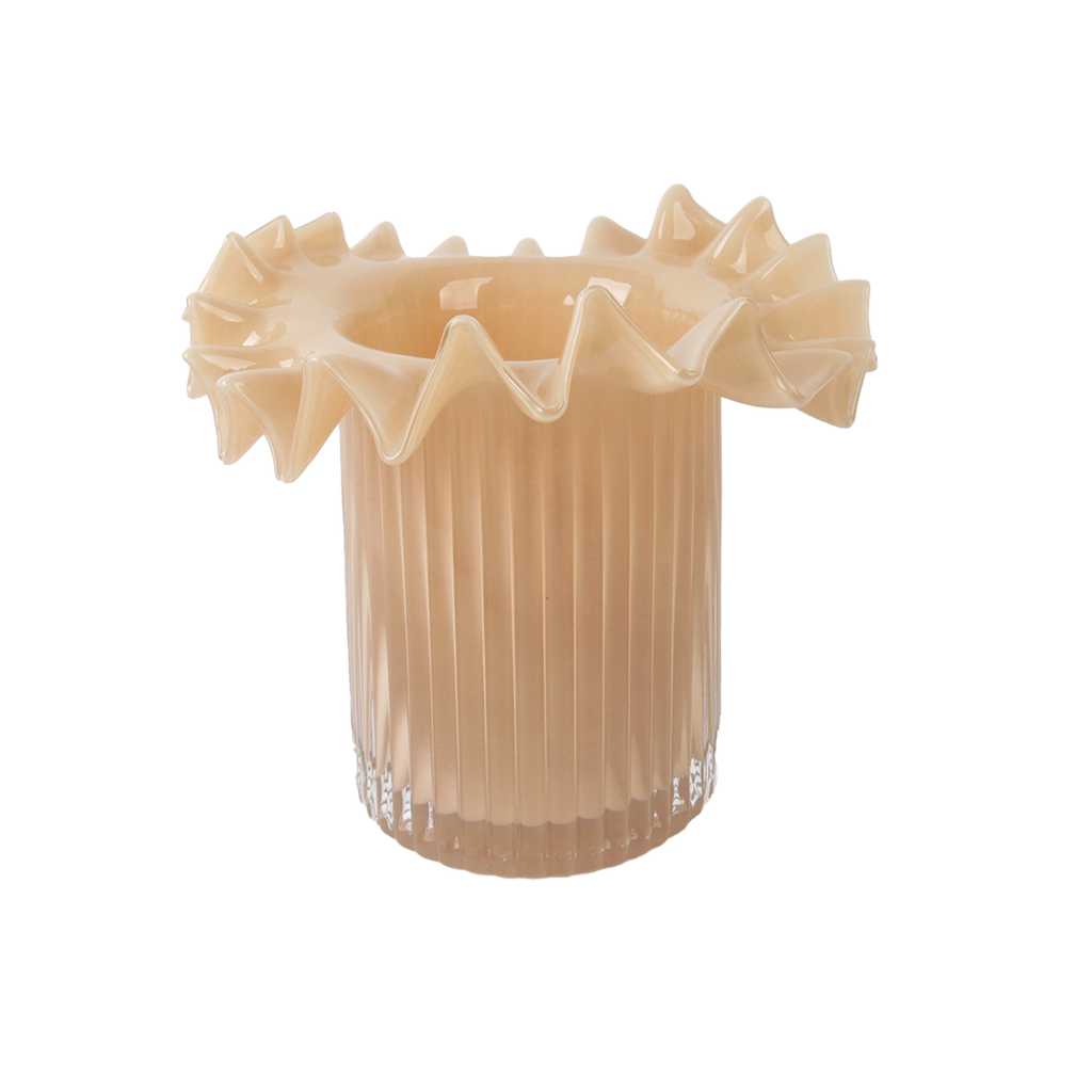 Vase Froufrou champagne pm D17,5 H16cm
