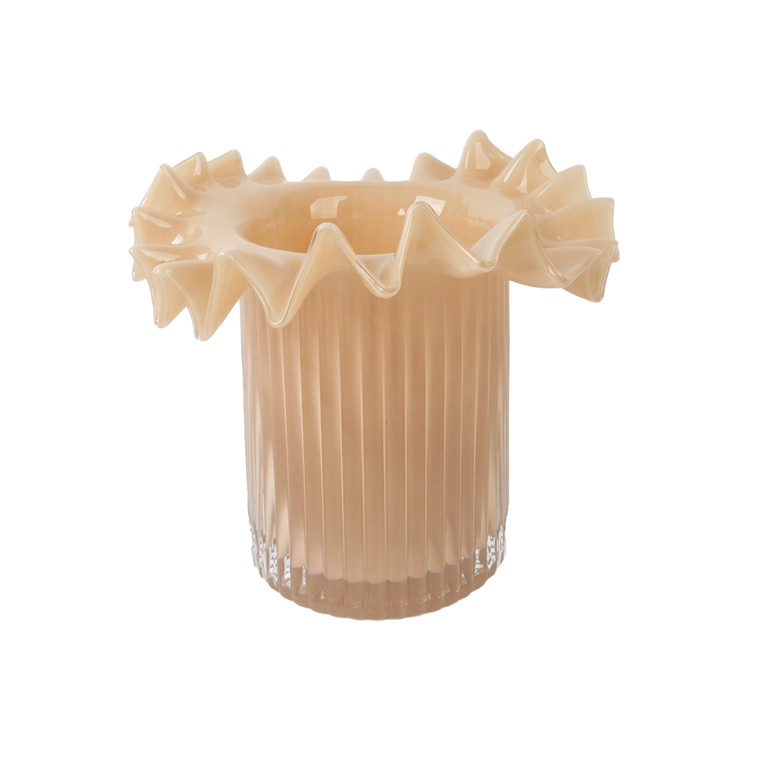 Vase Froufrou champagne pm D17,5 H16cm