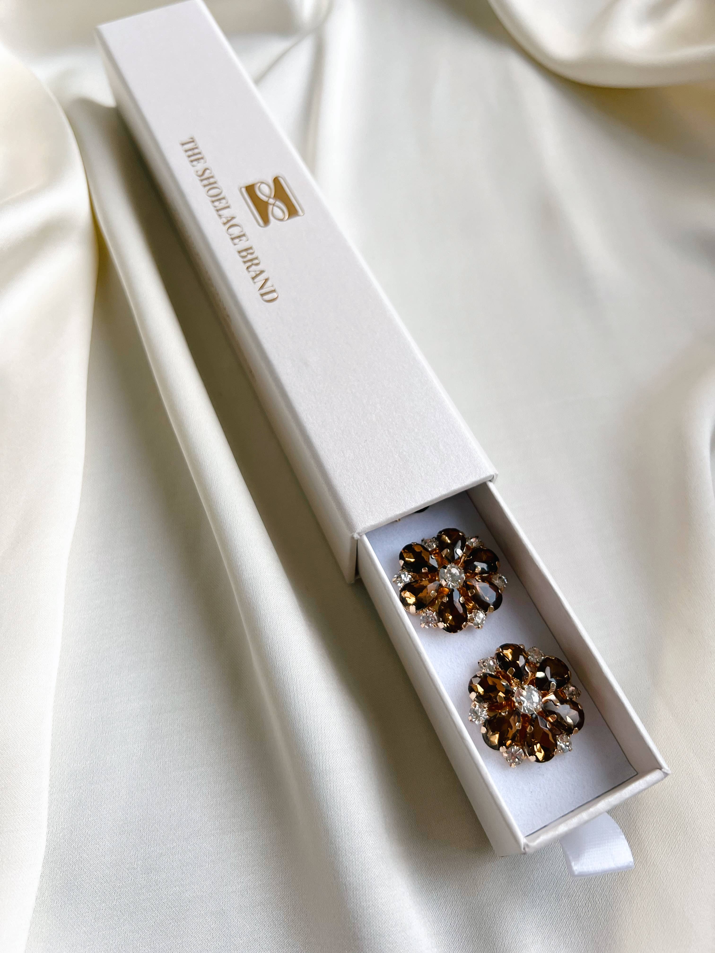 Bijoux de boutons fleur 'Erika' - Lot de 6