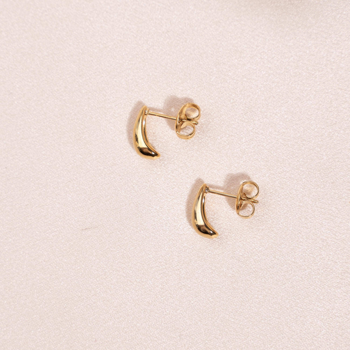 Boucles d'oreilles | Créoles Bombées en Acier Inoxydable