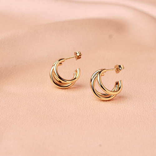 Boucles d’oreilles | Triple anneaux