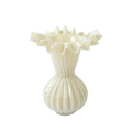 Vase Froufrou beige mm D13,5 H19cm