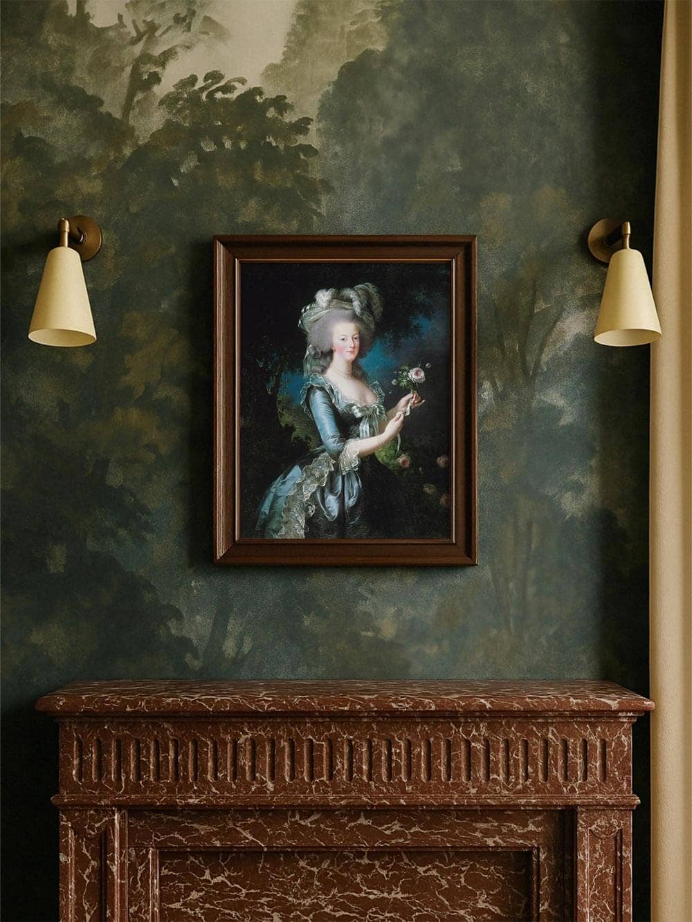 Marie Antoinette – Estampe d'art rococo