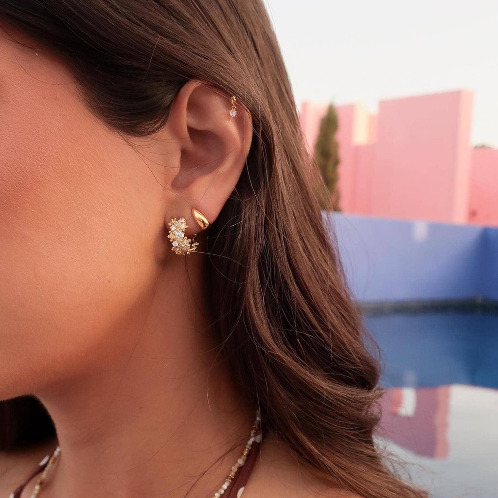 Boucles d'oreilles | Créoles Bombées en Acier Inoxydable
