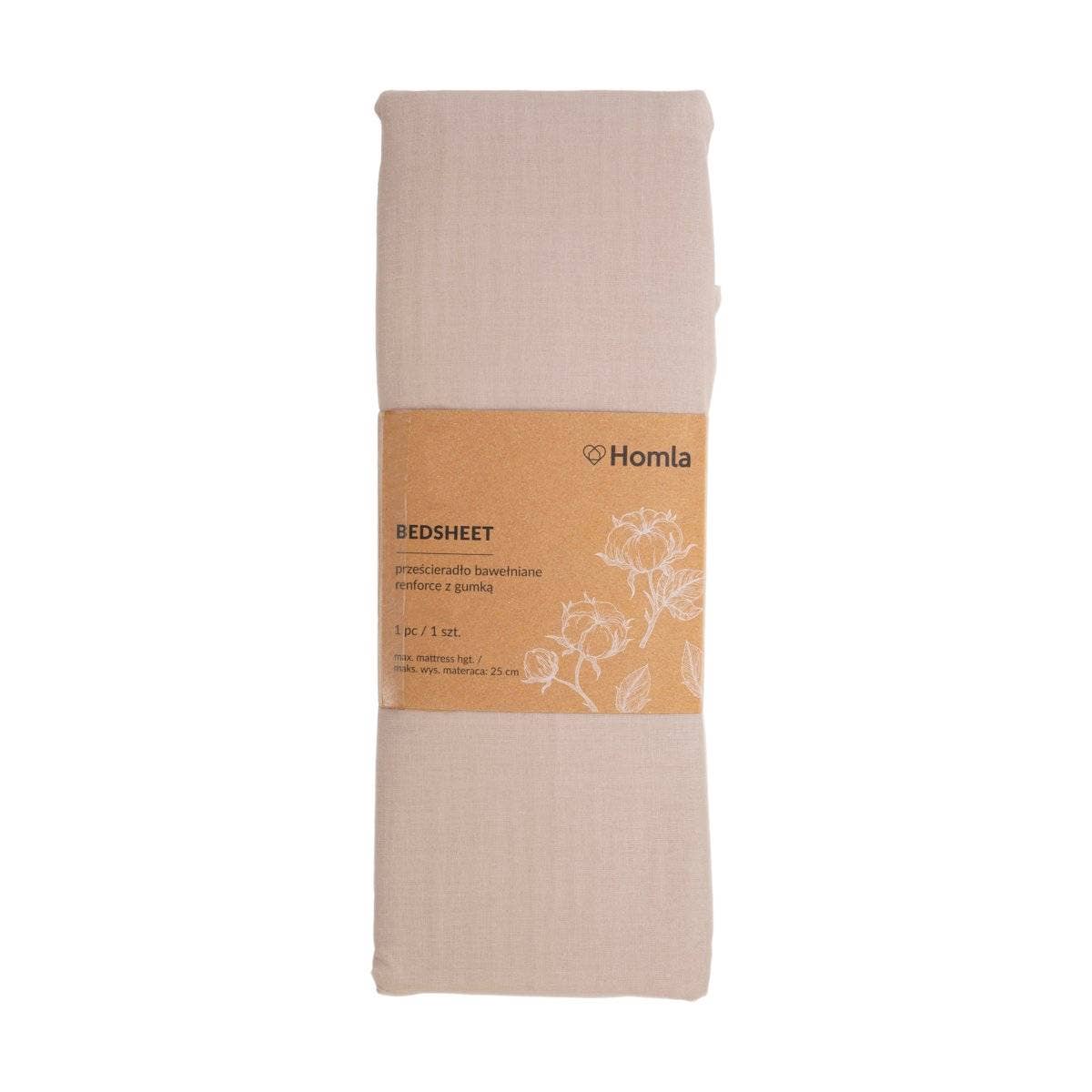 Lauko | Drap-housse en coton beige