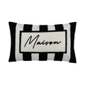 Coussin Influence maison noir 30x50cm