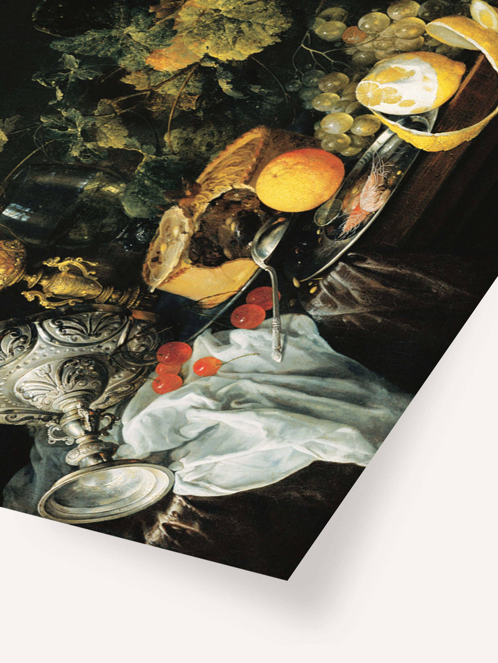 Nature morte avec table dressée – Affiche Dark Academia