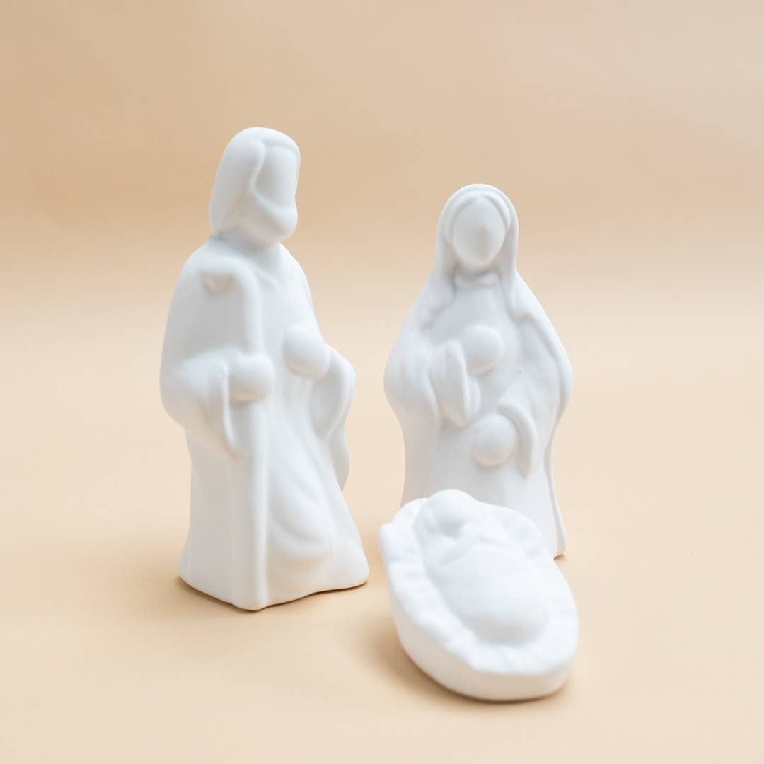 Crèche de Noël en céramique