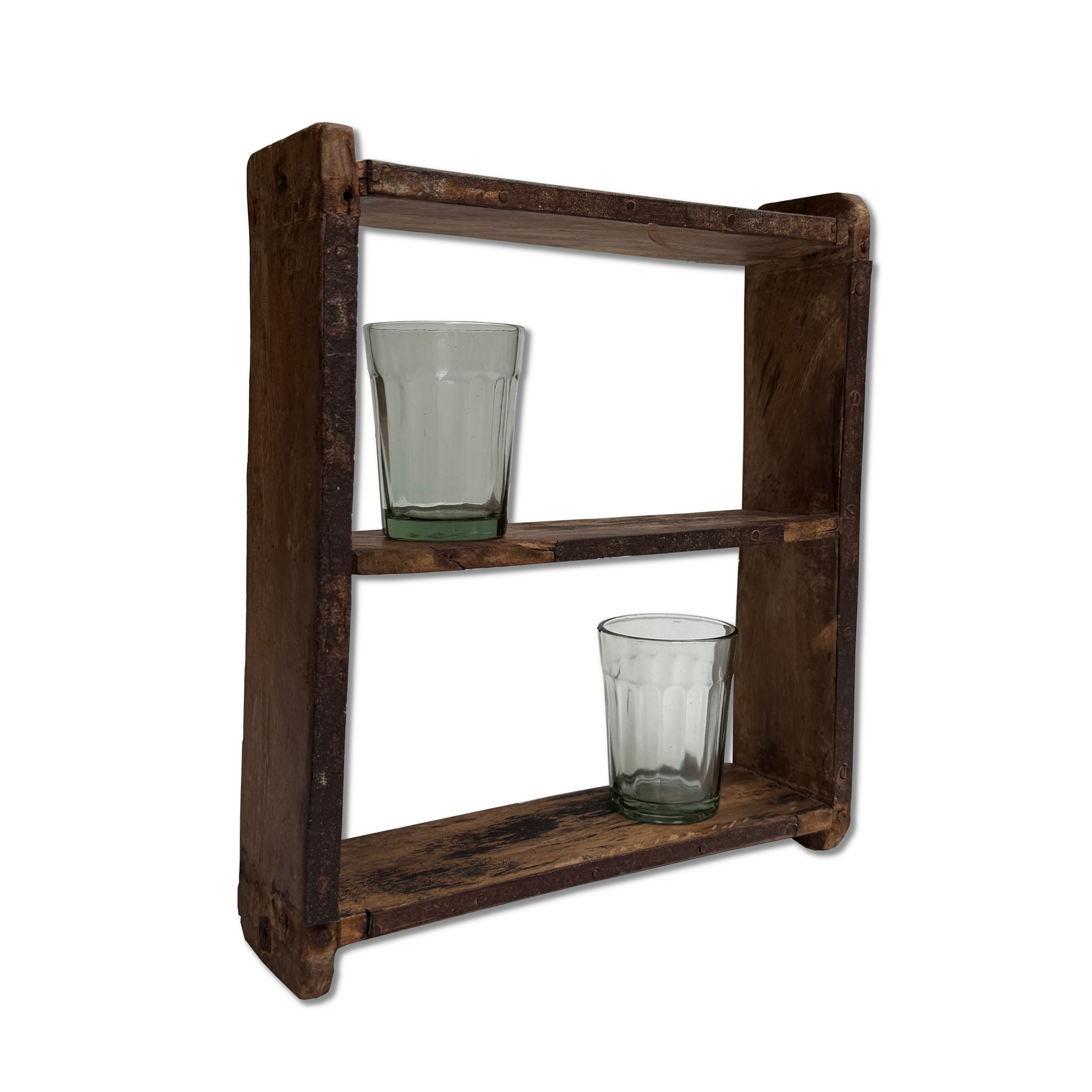 Étagère murale rustique en bois recyclé