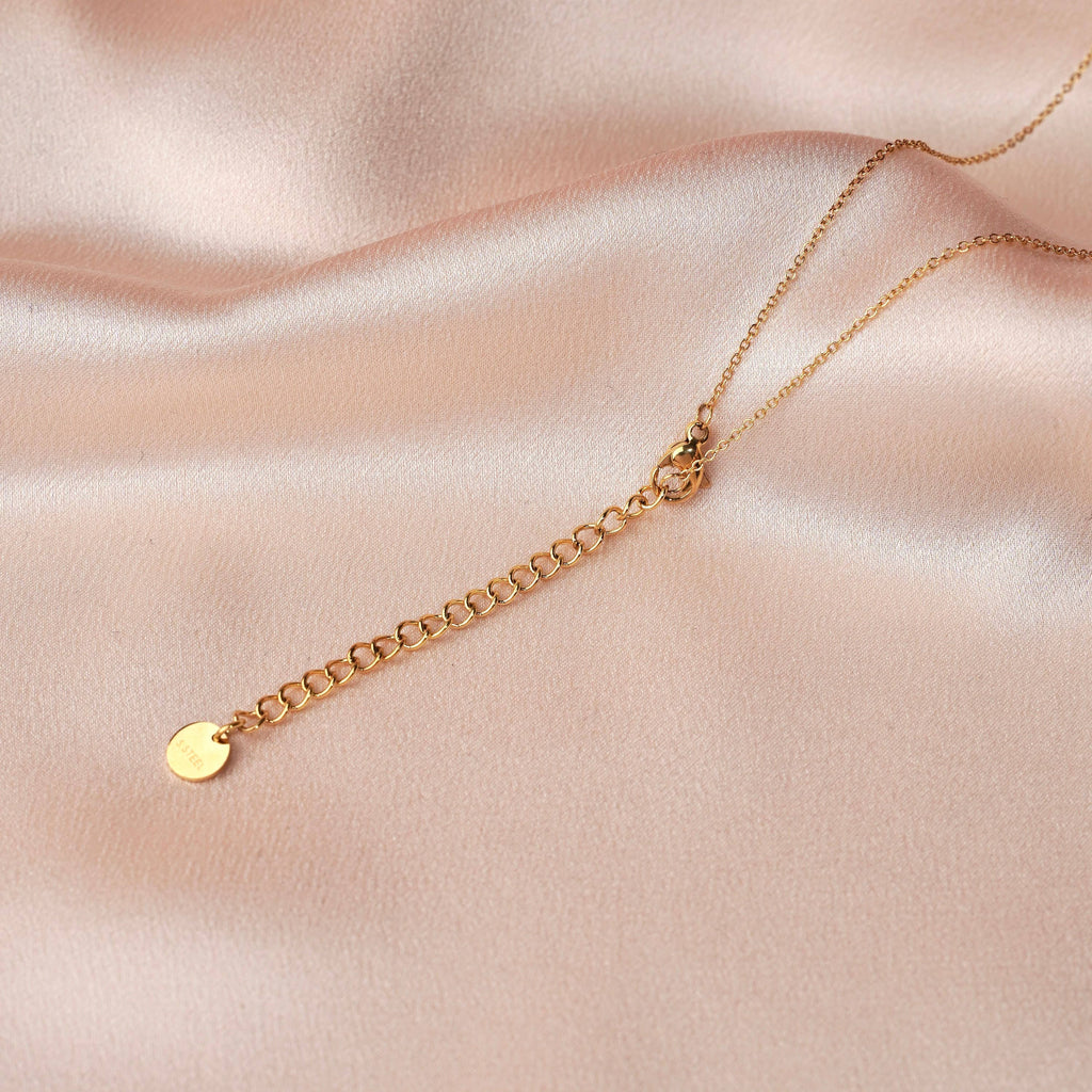 Collier long | Trèfle en Nacre Blanche