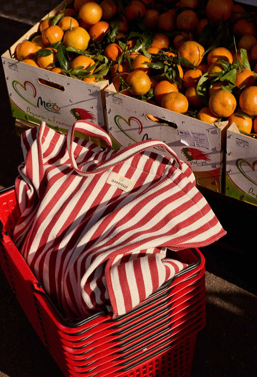 Sac Week-end Rayures Rouges