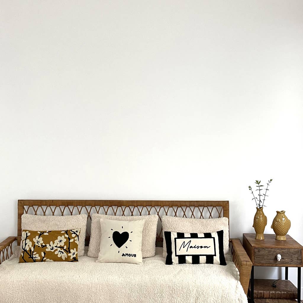Coussin Influence maison noir 30x50cm