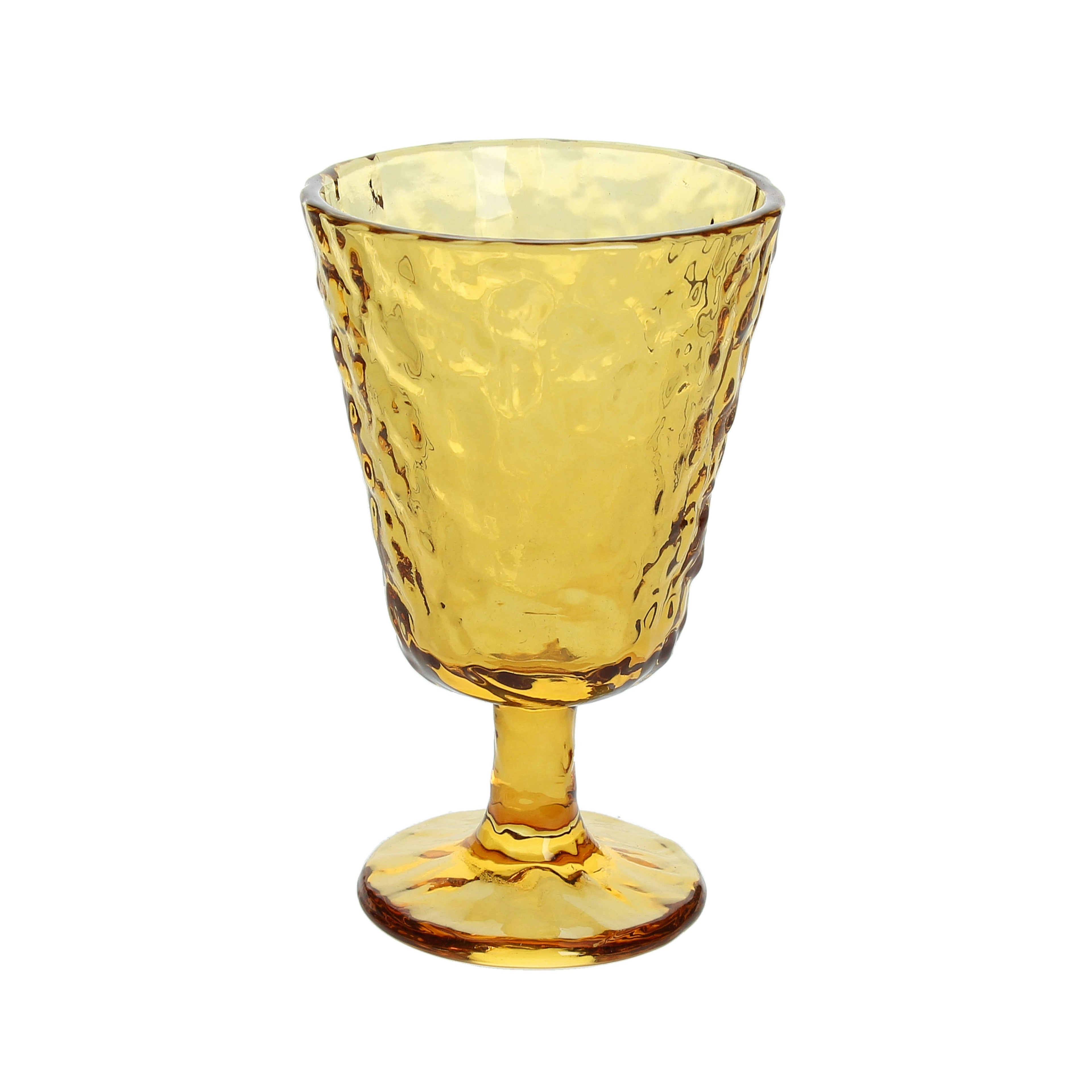 Verres à pied effet cristal - Lot de 6