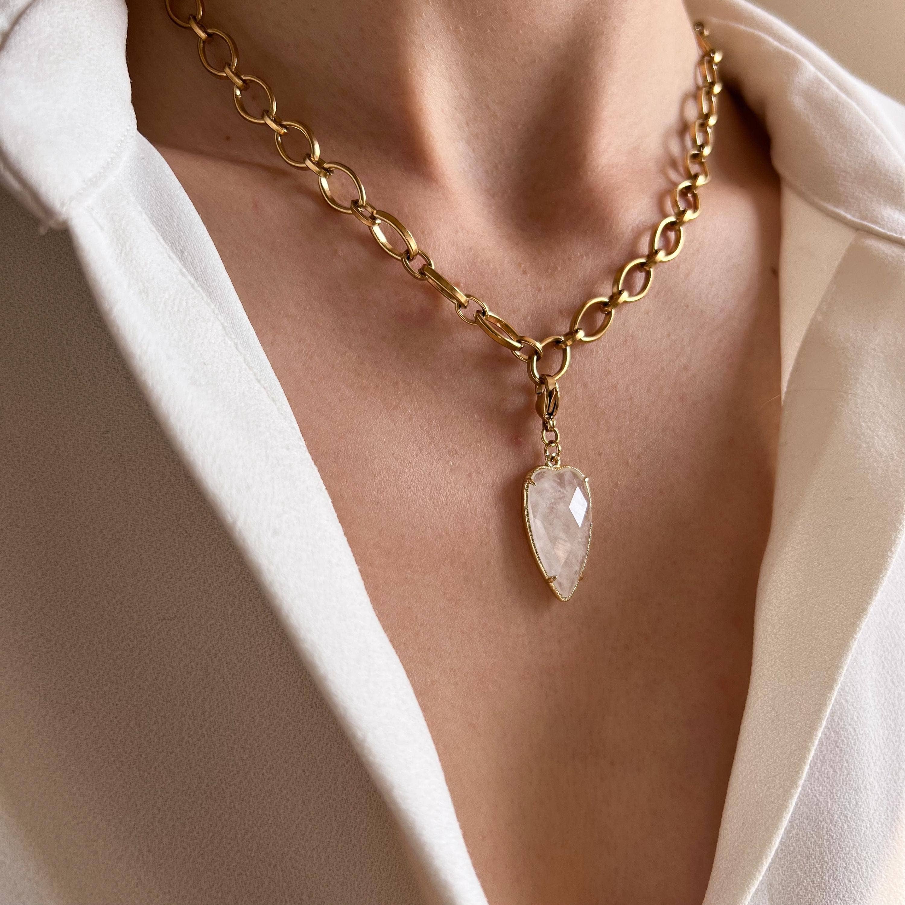 Collier Lucille | Cœur de cristal