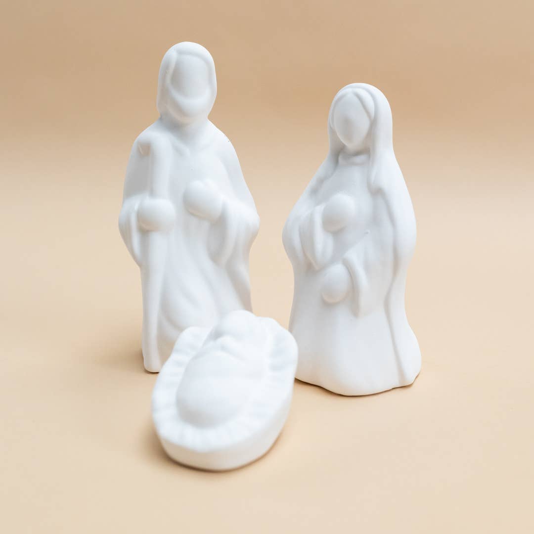 Crèche de Noël en céramique
