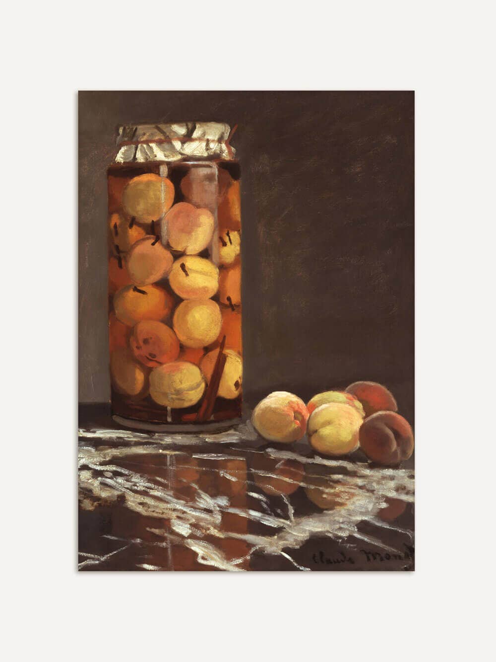 Affiche Nature morte aux pêches