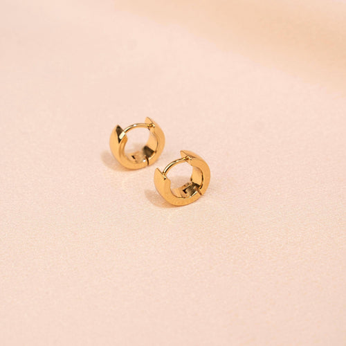 Boucles d'oreilles acier inoxydable mini créoles