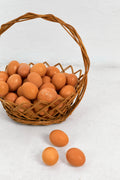 Panier à fruits en osier naturel fait main