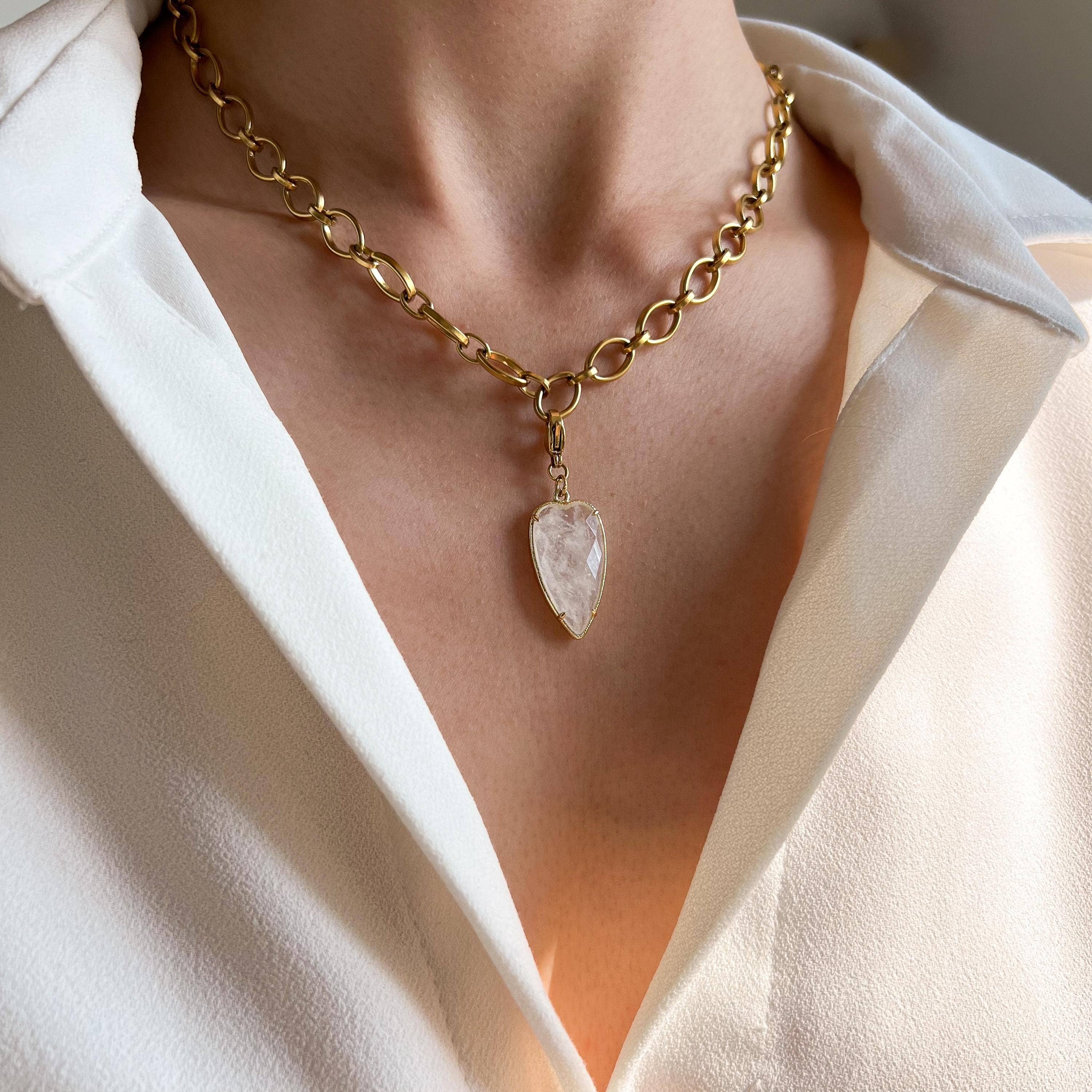Collier Lucille | Cœur de cristal