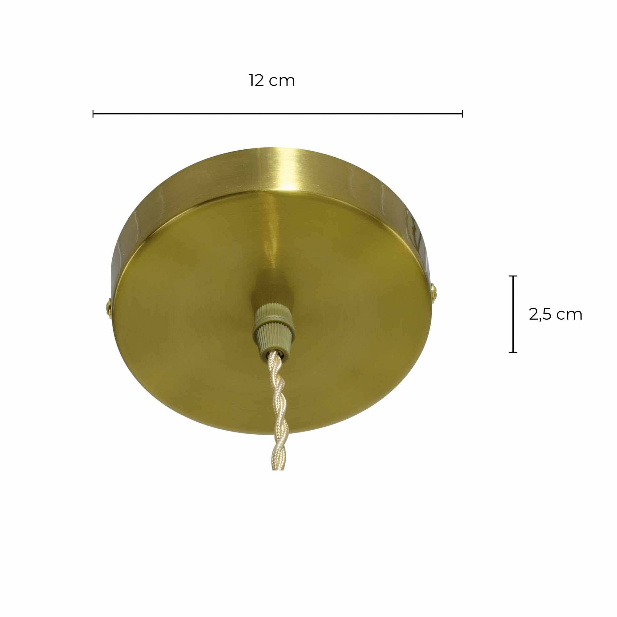 Suspension en céramique colorée et cordon textile Claris