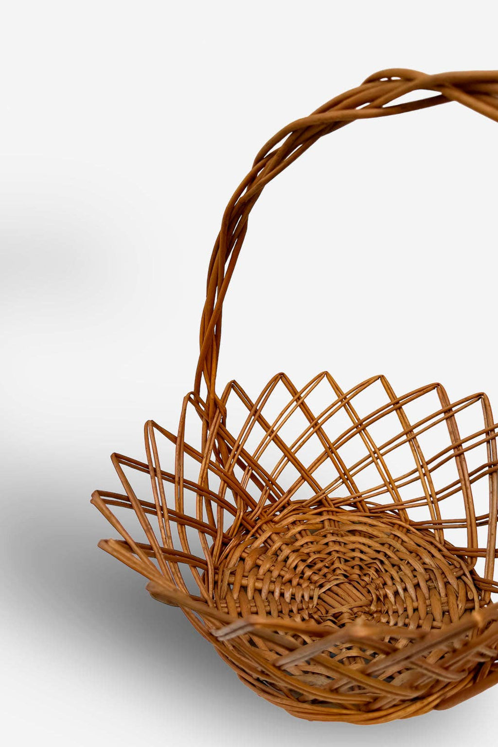 Panier à fruits en osier naturel fait main