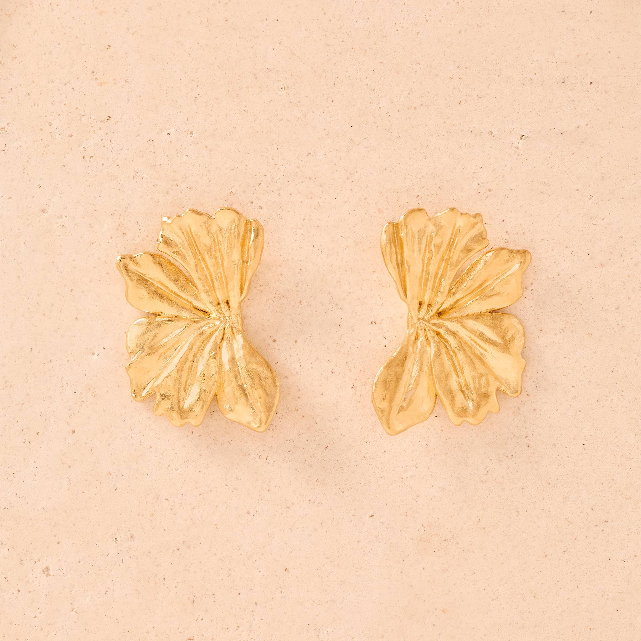 Boucles d’oreilles Donis grandes en plaqué or, étanches
