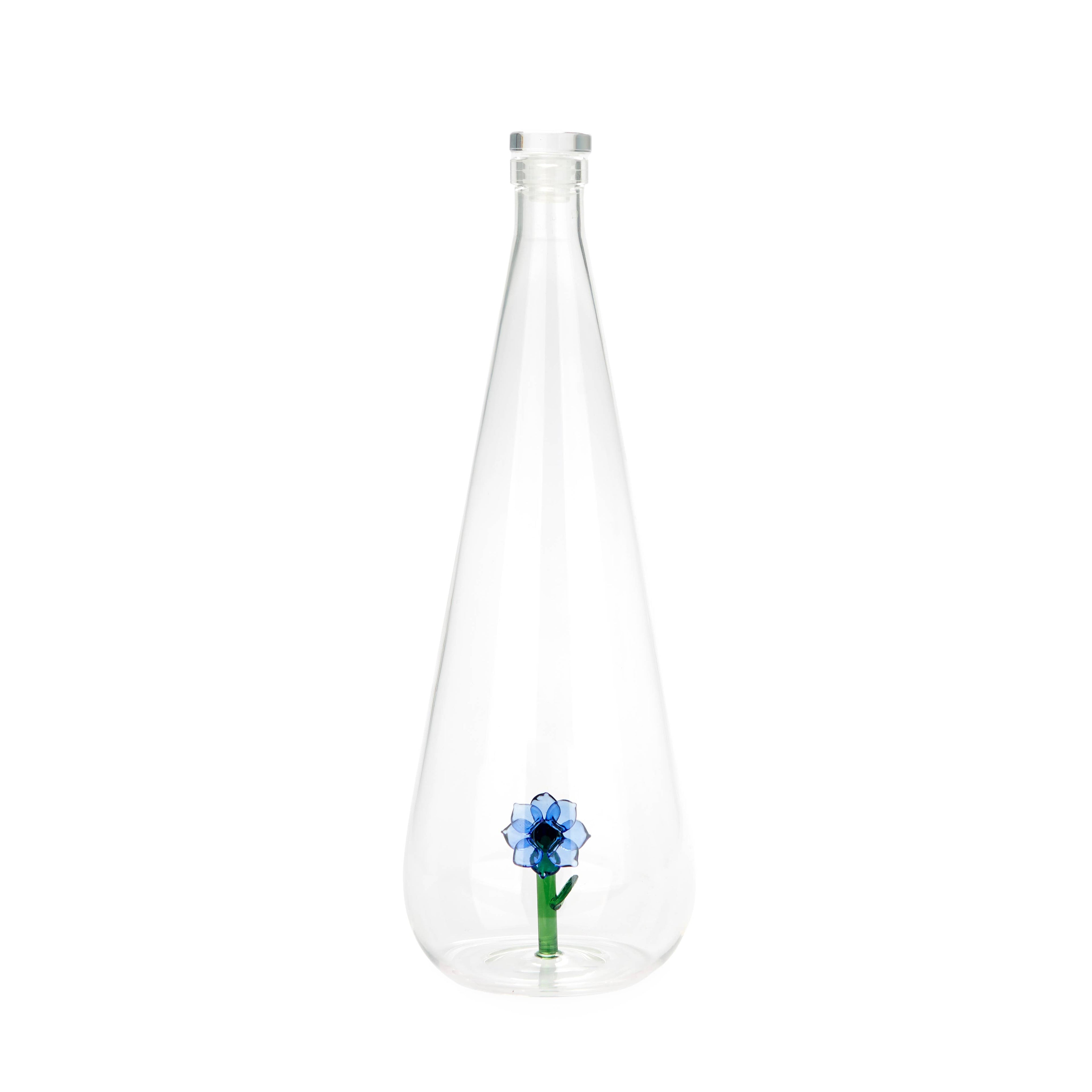 Bouteille Botanique Lys 1,0 L en verre blanc