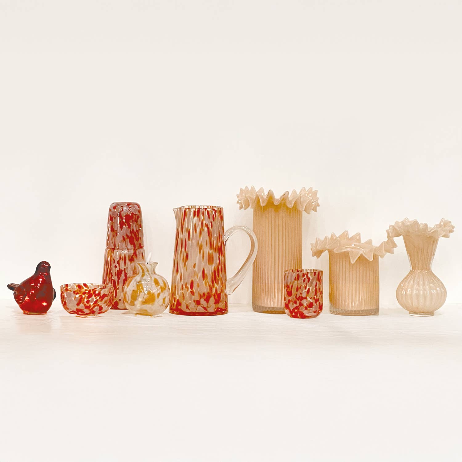 Vase Froufrou champagne pm D17,5 H16cm