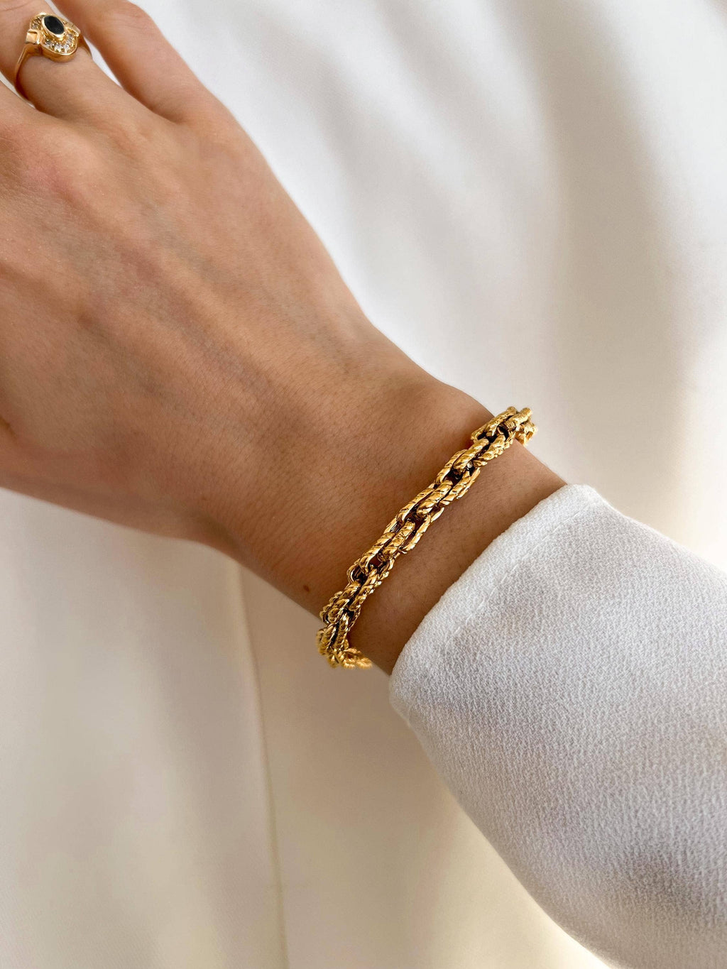 Bracelet Alba | Chaîne dorée épaisse