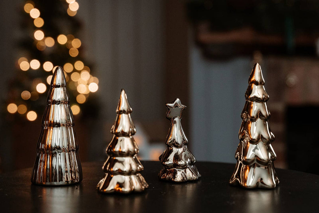 Petit sapin de Noël doré (7 cm)