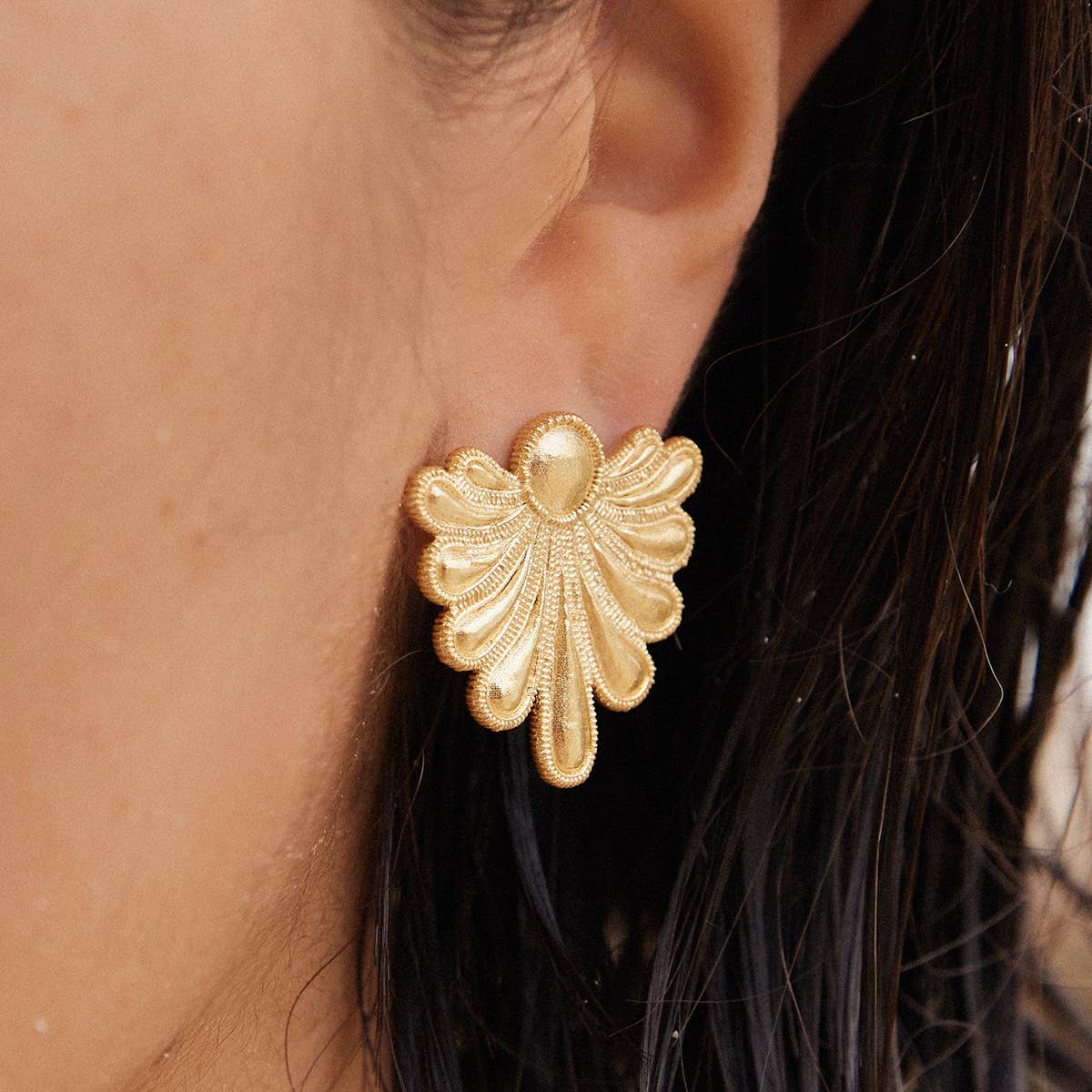 Boucles d'oreilles Cléon | Bijoux en or, cadeau imperméable