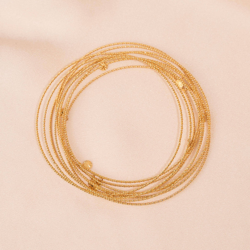 Joncs Louise | Acier doré