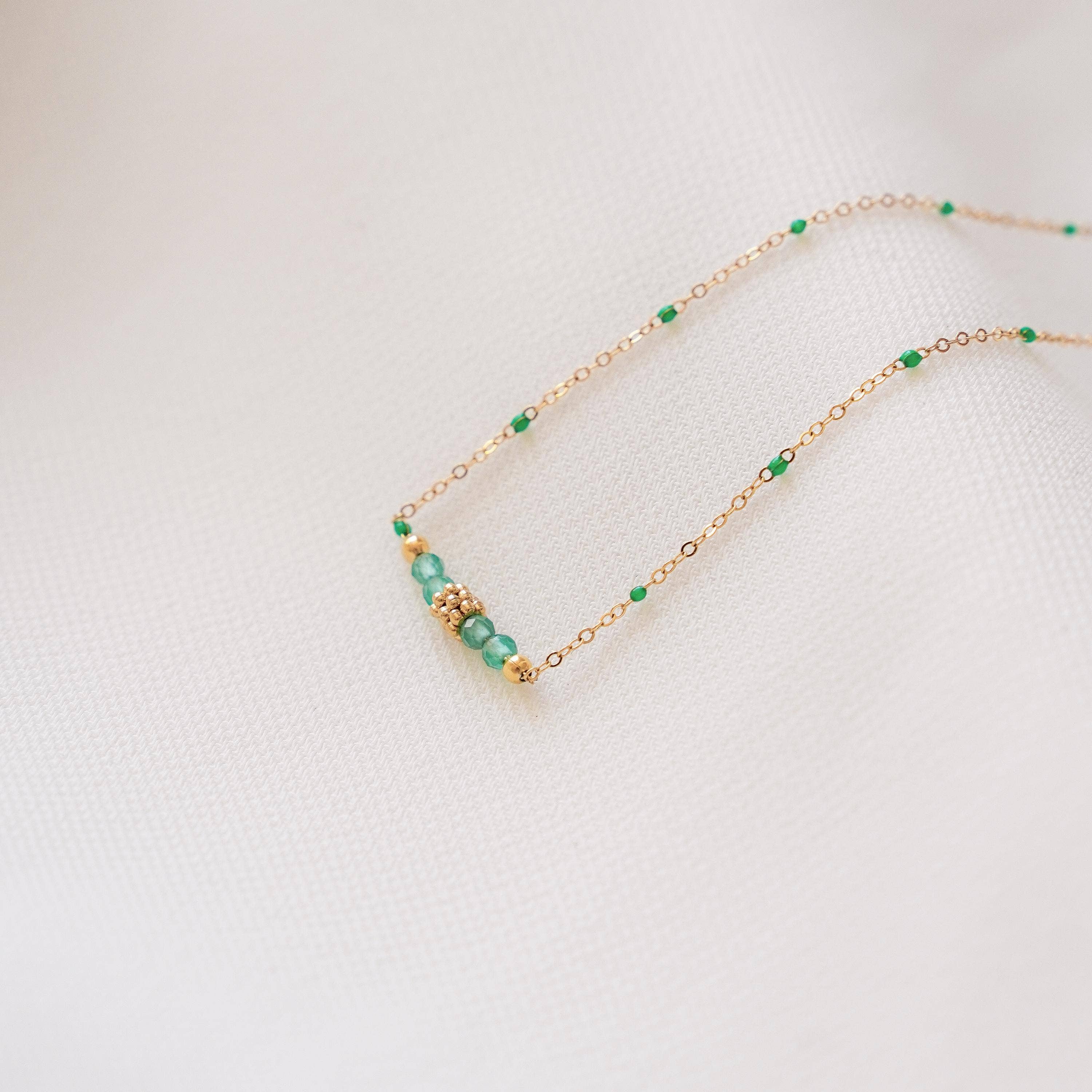 Bracelet Jade | Perles vertes