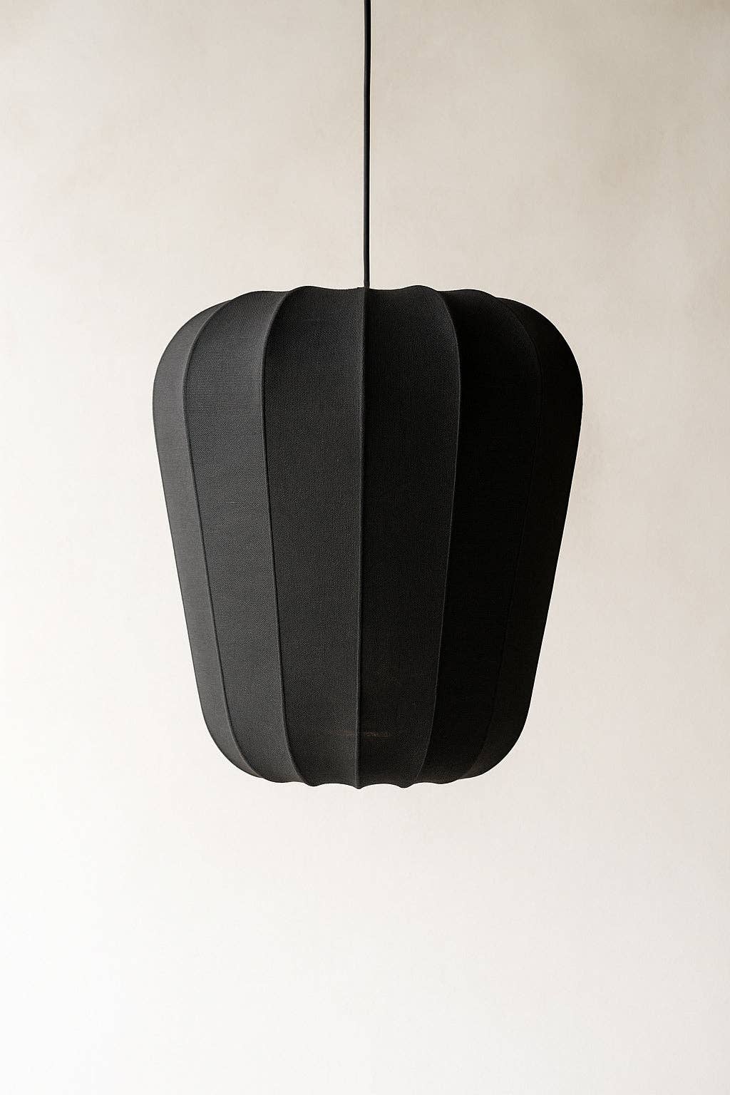 Alba | Suspension en Coton Noir & Métal - Grand