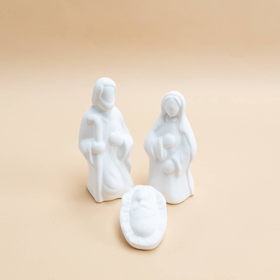 Crèche de Noël en céramique
