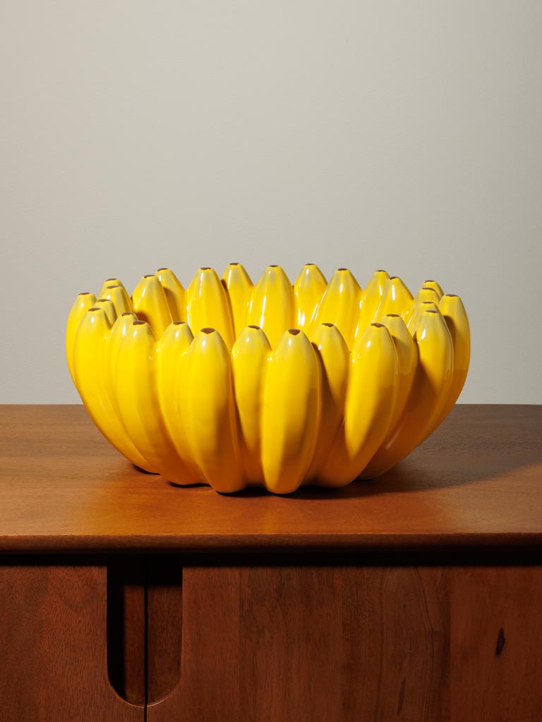 Corbeille à fruits Banane | Sculpture en dolomite