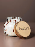 Bougie 'Poetry' | Couvercle gravé